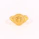 Brass Lion Designer Ring for Men with 22k Gold Plating Gift for Him